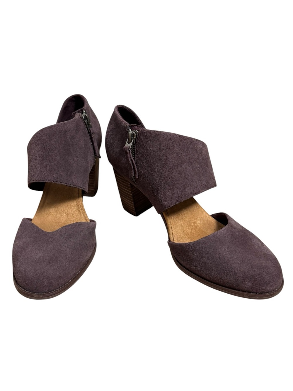 TOMS Women’s Milan Suede Closed Toe Heel - Plum